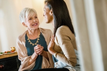 Women talking